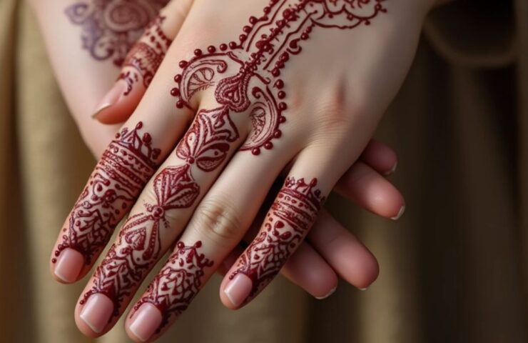 طريقة نقش الحناء للمناسبات والأفراح السعودية
