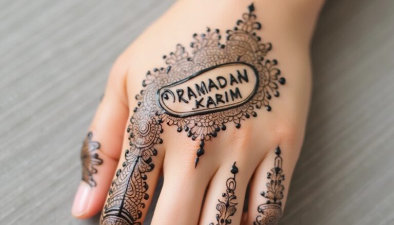 نقشات رمضان كريم بالحناء:8 نقوش للاطفال والكبار